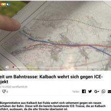 RTL-Bericht: Streit um Bahntrasse: Kalbach wehrt sich gegen ICE-Projekt